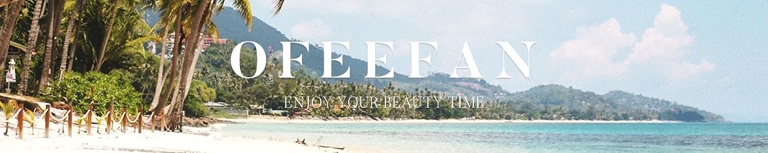 OFEEFAN - beachside banner with palms and lagoon