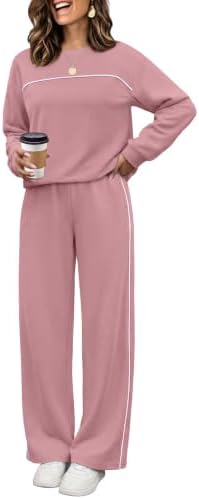 2 Piece Lounge Sets for Women Loungewear Matching Sets Fashion in Light Pink