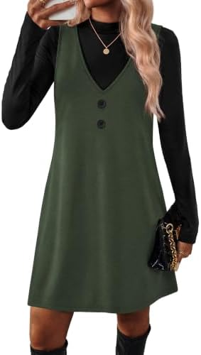 2 Piece Sets for Women Fall Dresses Long Sleeve Dress Winter in Black-green