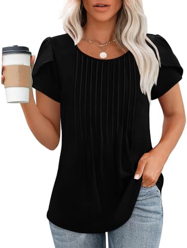 Babydoll Tops for Women Short Sleeve Maternity Clothes Resort