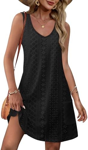 Bathing Suit Cover Up for Women Summer Dresses 2026 Loose V