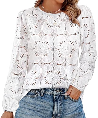 Blouses for Women Dressy Casual Long Sleeve Tops Spring Fashion