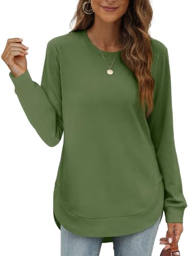 Blouses For Women Fashion 2022 Womens Long Sleeve Tops Holiday in P-green