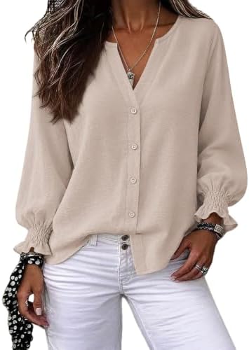 Button Down Shirts for Women Womens Tops Womens Long Sleeve