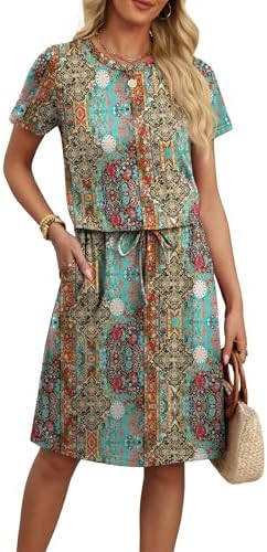 Casual Dress for Women Summer Dresses Spring Fashion Beach in Ethnic Patterns