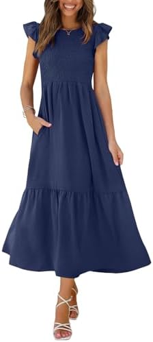 Casual Dress Womens Maxi Dresses Tiered Dress Long Summer Dress