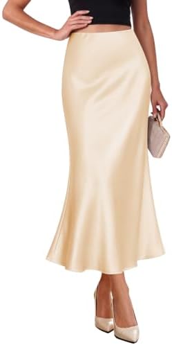 Casual Outfits for Women Skirts for Women Midi Length Beige L in Beige