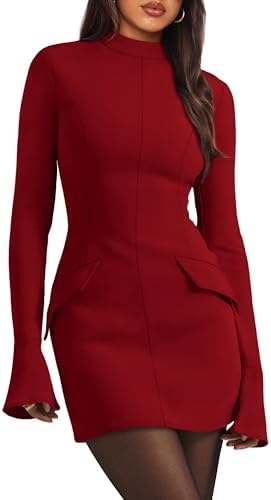 Christmas Dresses for Women Club Dresses for Women 2025 Wine S in Wine