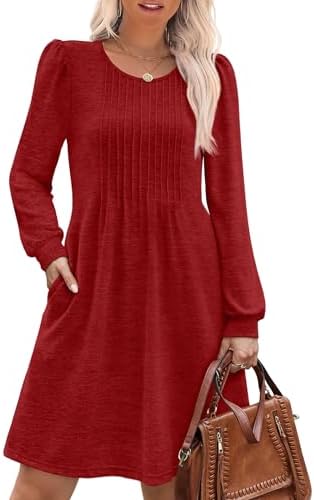 Christmas Dresses for Women Sweater Dresses for Women 2025 in Red