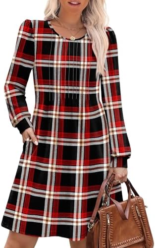 Christmas Dresses for Women Womens Long Sleeve Dresses Casual
