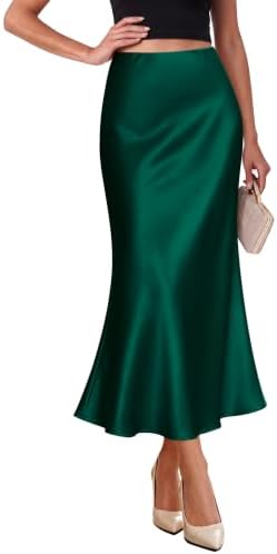 Christmas Green Skirt Fall Fashion for Women 2026 Trendy M in Tealgreen