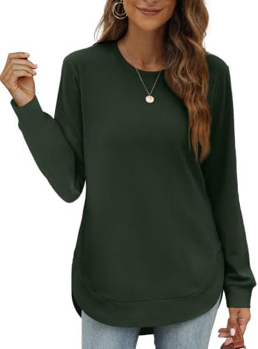 Christmas Sweatshirts For Women Long Sleeve Tee Shirts For in J-darkgreeen