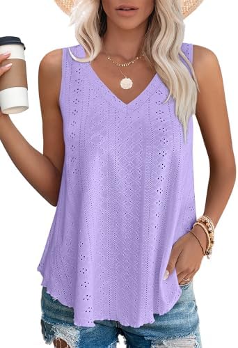 Cute Tops for Women Summer Baggy Tank Tops for Women Womens in Purple