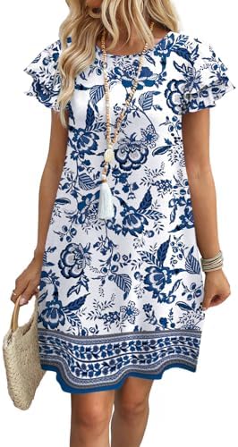 Dresses for Women 2026 Spring Summer Sundresses Boho Floral in Print 12