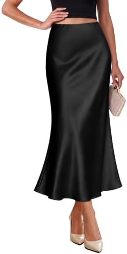 Early Fall Fashion Cocktail Black Skirt Fall Skirts for Women M in Black