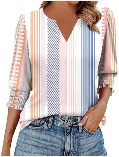 Elbow Length Tops for Women Dressy Casual Work Bussiness
