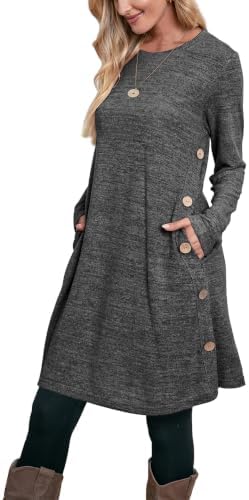 Fall Dresses for Women 2025 Sweater Dress Long Sleeve Dress