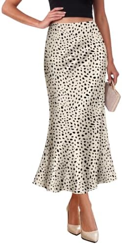 Fall Dresses for Women 2026 Leopard Elegant Cocktail Midi Skirt