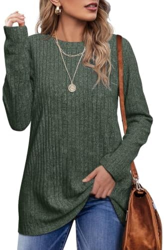 Fall Long Sleeve Christmas Shirts for Women Winter Sweaters for