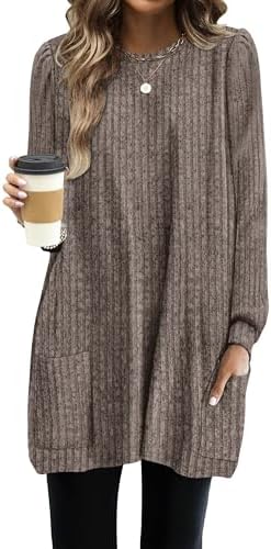 Fall Women Sweaters with Pockets Sweatshirts for Women Loose
