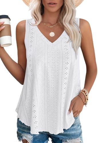 Flowy Tank Tops for Women Womens Plus Size Tank Tops Tops for in White