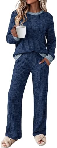 Lounge Sets for Women 2 Piece Fall Fashion Must Haves Matching in Navy