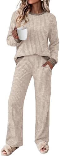 Lounge Sets for Women 2 Piece Fall Fashion Must Haves Matching in Beige