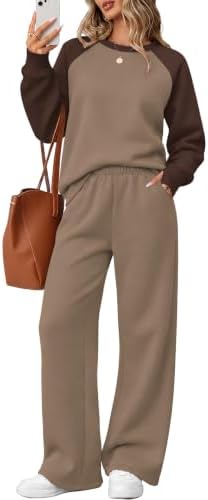 Lounge Sets for Women Plus Size Two Piece Quiet Luxury Clothes in Khaki
