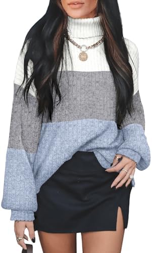 Oversized Sweaters for Women Tunic Tops Loose Fit Dressy