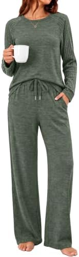 Pajama Sets for Women 2 Piece Lounge Sets Pjs christmas in Green