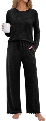 Pajamas for Women Set Going Out Two Piece Sets Women's Clothing in Black
