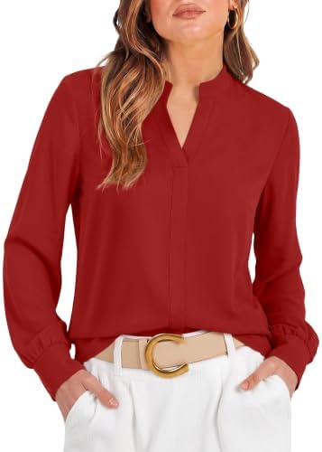 Plus Size Clothes for Women Dressy Casual Tops Fall Fashion Red in Red