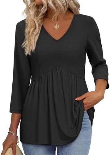 Plus Size Fall Outfits for Women Business Casual Outfits Summer in A-black