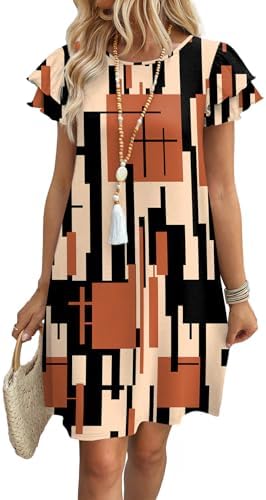 Plus Size Plaid Dresses for Women 2026 Spring Summer Sundresses