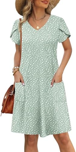 Plus Size Spring Summer Dresses for Women Casual Boho Sundress