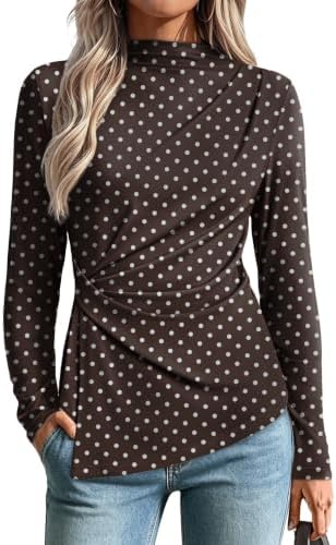 Polka Dot Clothes for Women Vintage Tees Vacation Outfits in Polka Dot