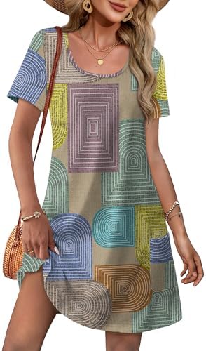 Spring Casual Plus Size Dresses for Women 2026 Square Neck