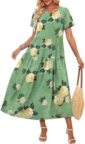 Spring Dress Maxi Dresses for Women Maternity Dress Flowy Short