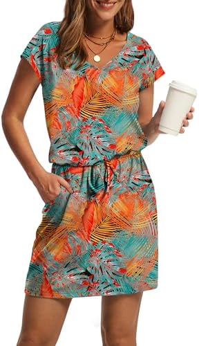 Spring Dresses for Women 2025 Summer Sundresses Tropical Flower in Floral 1
