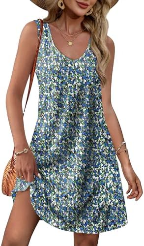 Spring Dresses for Women 2026 Summer Vacation Outfits Loose in A Floral 05