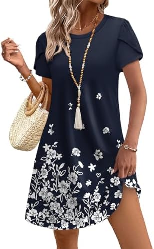 Spring Dresses for Women Summer Dresses for Women 2026 Summer in Floral Navy