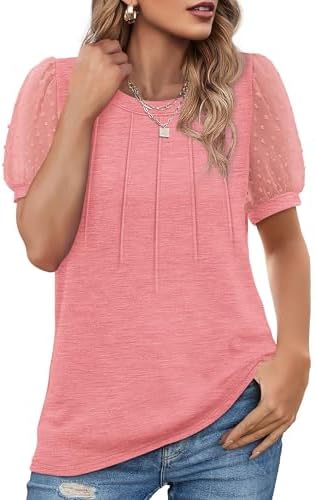 Spring Tops for Women 2025 Trandy Beach Vacation Clothes Puff