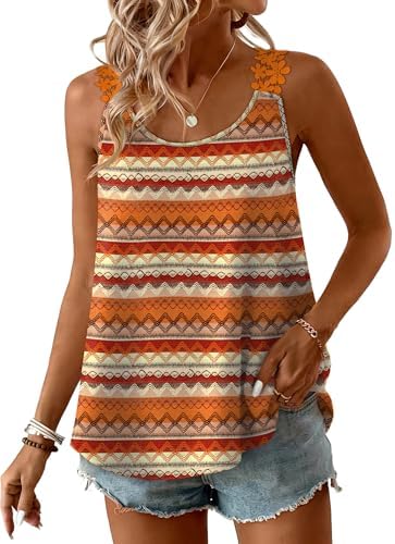 Spring Tops for Women 2026 Boho Trendy Tank Tops Sleeveless