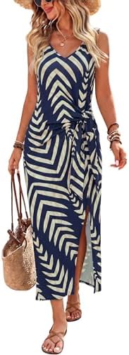 Summer Dresses for Wedding Guest Long Floral Dress Elegant in Navy Blue Print