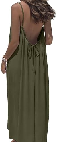Summer Dresses for Women 2026 Maxi Dress Sundresses Casual in Olive Green