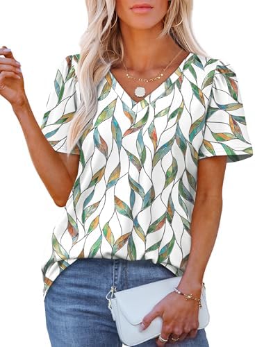 Summer Tops for Women 2025 Cute Floral Blouses Dressy Casual