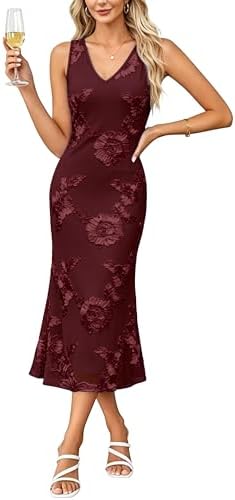 Summer Wedding Guest Dresses for Women Social Dating Red Dress