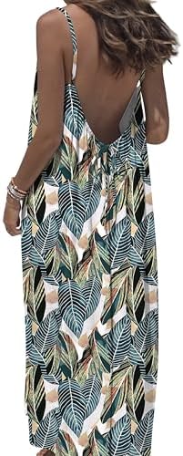 Sundresses Casual Backless Cami Dress Summer Dresses for Women