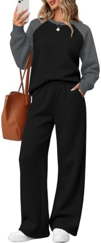 Sweat Set for Women Country Concert Outfits Quiet Luxury in Black