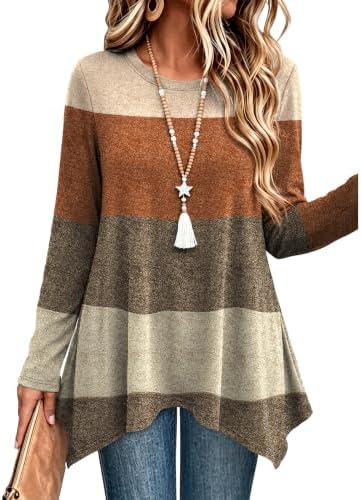 Sweaters for Women Fall Tunics Long Sleeve Tops Winter Outfits